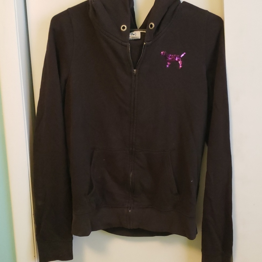 Pink zip up